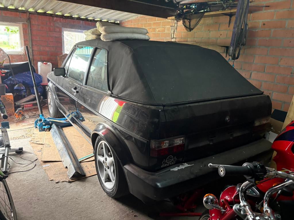 Golf mk1 cabrio 1.8, Auto's, Zwart, Te koop, Golf, Particulier