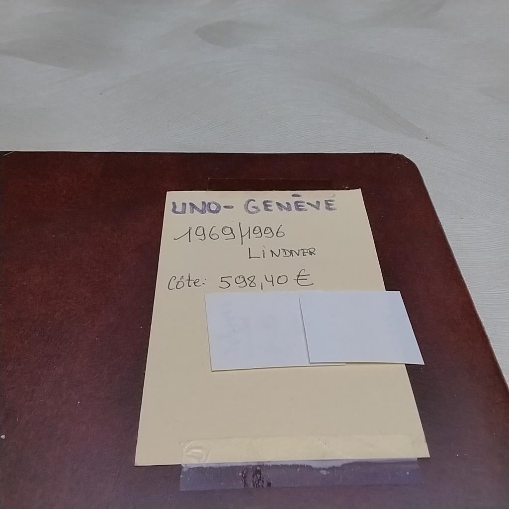 UNO GENEVE 1969/96 cote 598,40 € LINDNER ALBUM, Ophalen of Verzenden