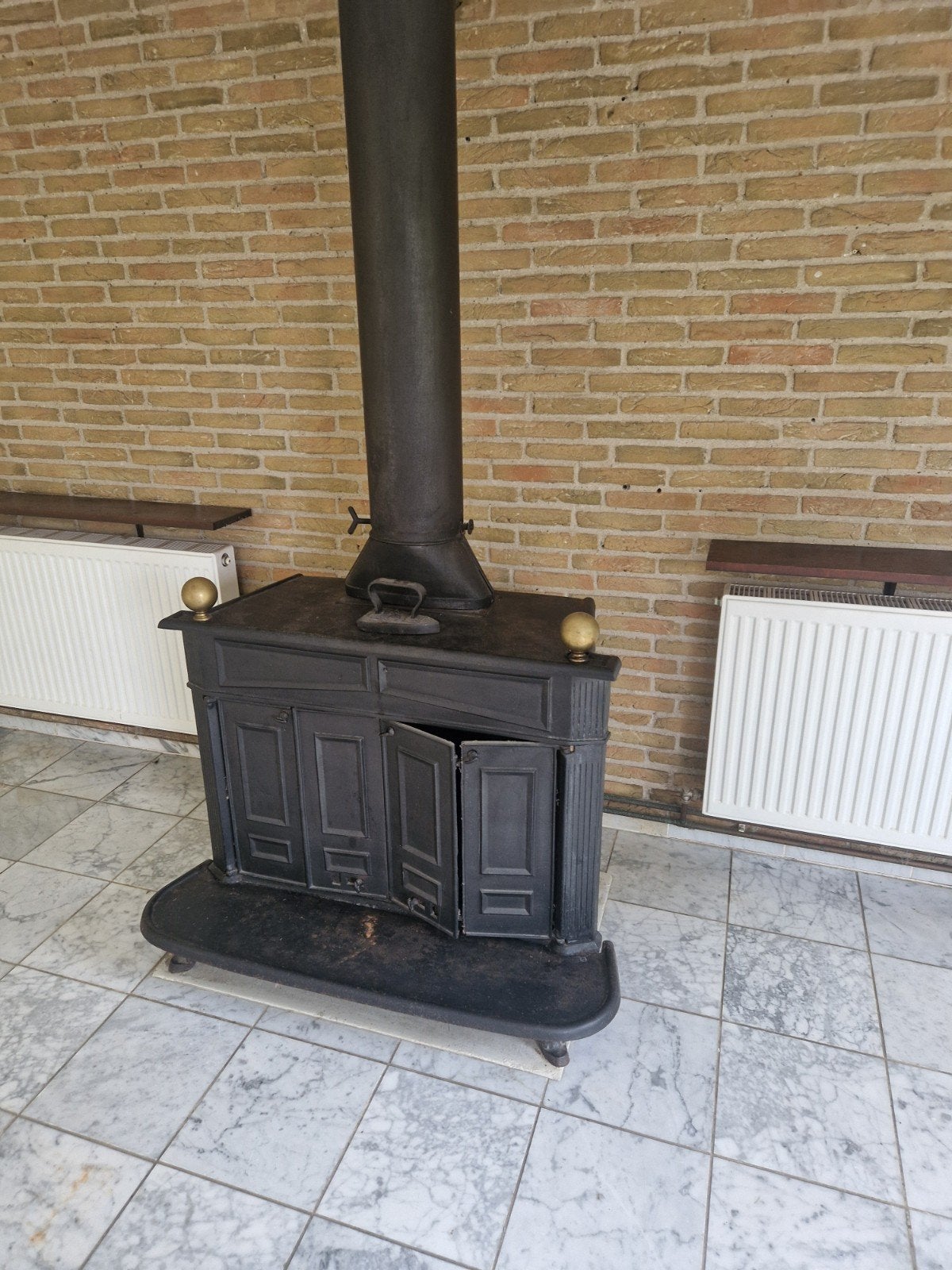 houtkachel, Enlèvement, Utilisé