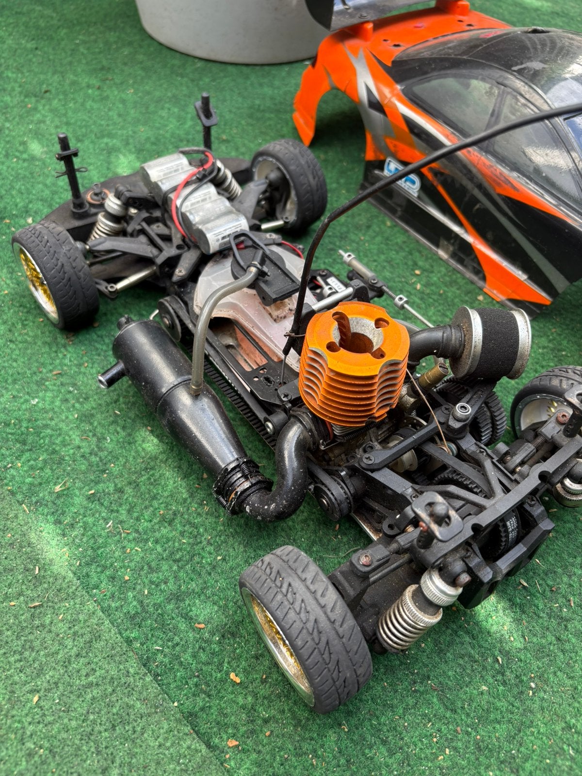 Rc auto 1:10 nitro ruilen, Hobby en Vrije tijd, Modelbouw | Radiografisch | Auto's, Ophalen, Gebruikt, Schaal 1:10, Auto onroad