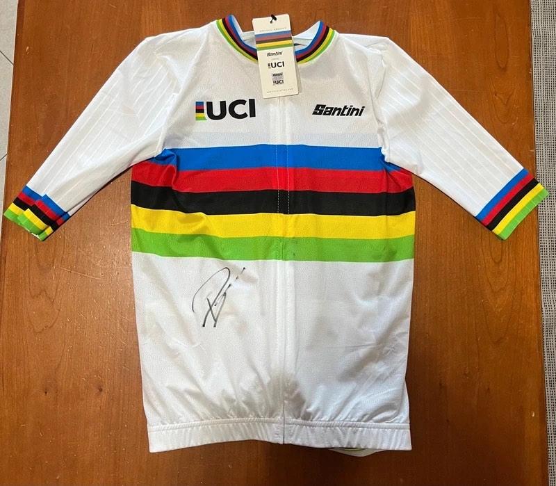 WK shirt Pogacar gesigneerd, Sport en Fitness, Wielrennen, Ophalen of Verzenden, Nieuw, Kleding