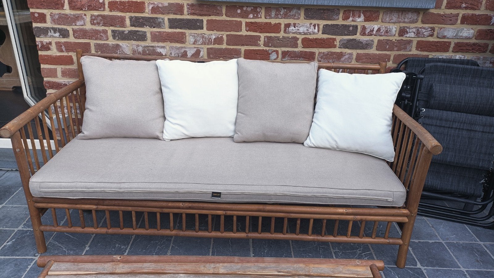 Lounge tuinset bamboe., Tuin en Terras, Ophalen