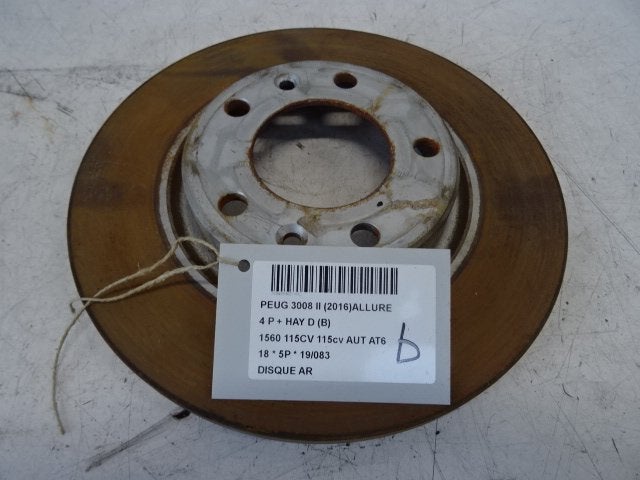 FREIN DISQUE ARRIÈRE Peugeot 3008 II (M4 / MC / MJ / MR), Autos : Pièces & Accessoires, Utilisé, Peugeot