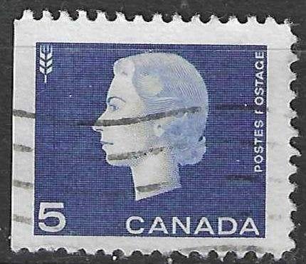 Canada 1962-1963 - Yvert 332 L - Koningin Elisabeth II (ST), Postzegels en Munten, Postzegels | Amerika, Gestempeld, Verzenden