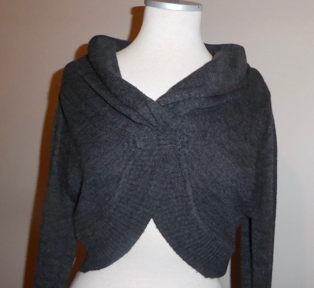 Grijze bolero gilet " Bel & Bo " Medium / Als nieuw, Kleding | Dames, Ophalen, Zo goed als nieuw