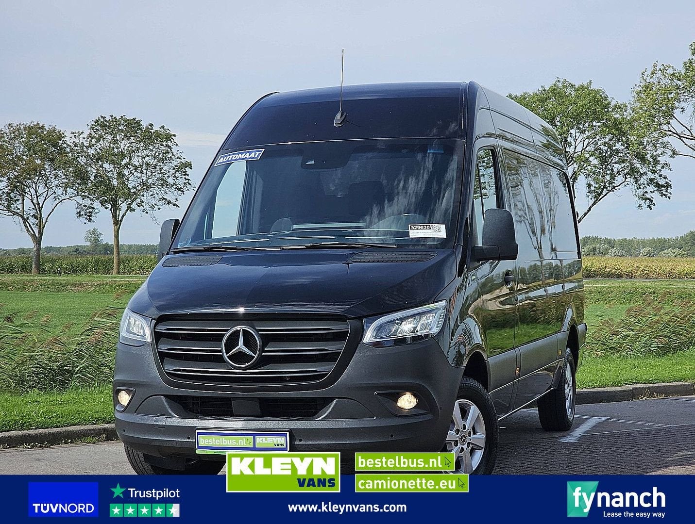 Mercedes-Benz SPRINTER 317 L2H2 LED Mbux10 Navi, Automaat, Cruise Control, Zwart, Mercedes-Benz