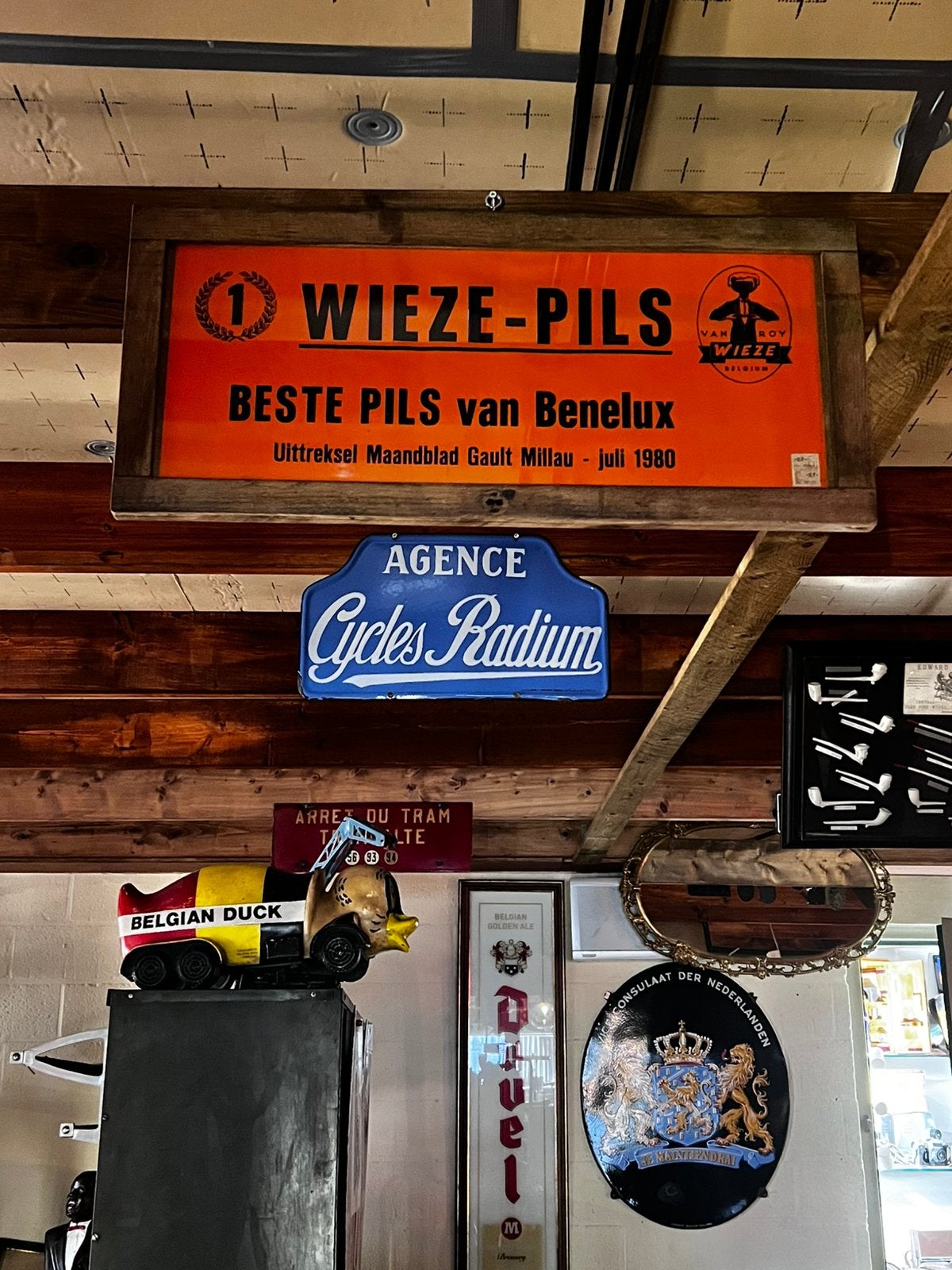 Affiche Van Roy Wieze-Pils, Verzamelen, Merken en Reclamevoorwerpen, Ophalen of Verzenden