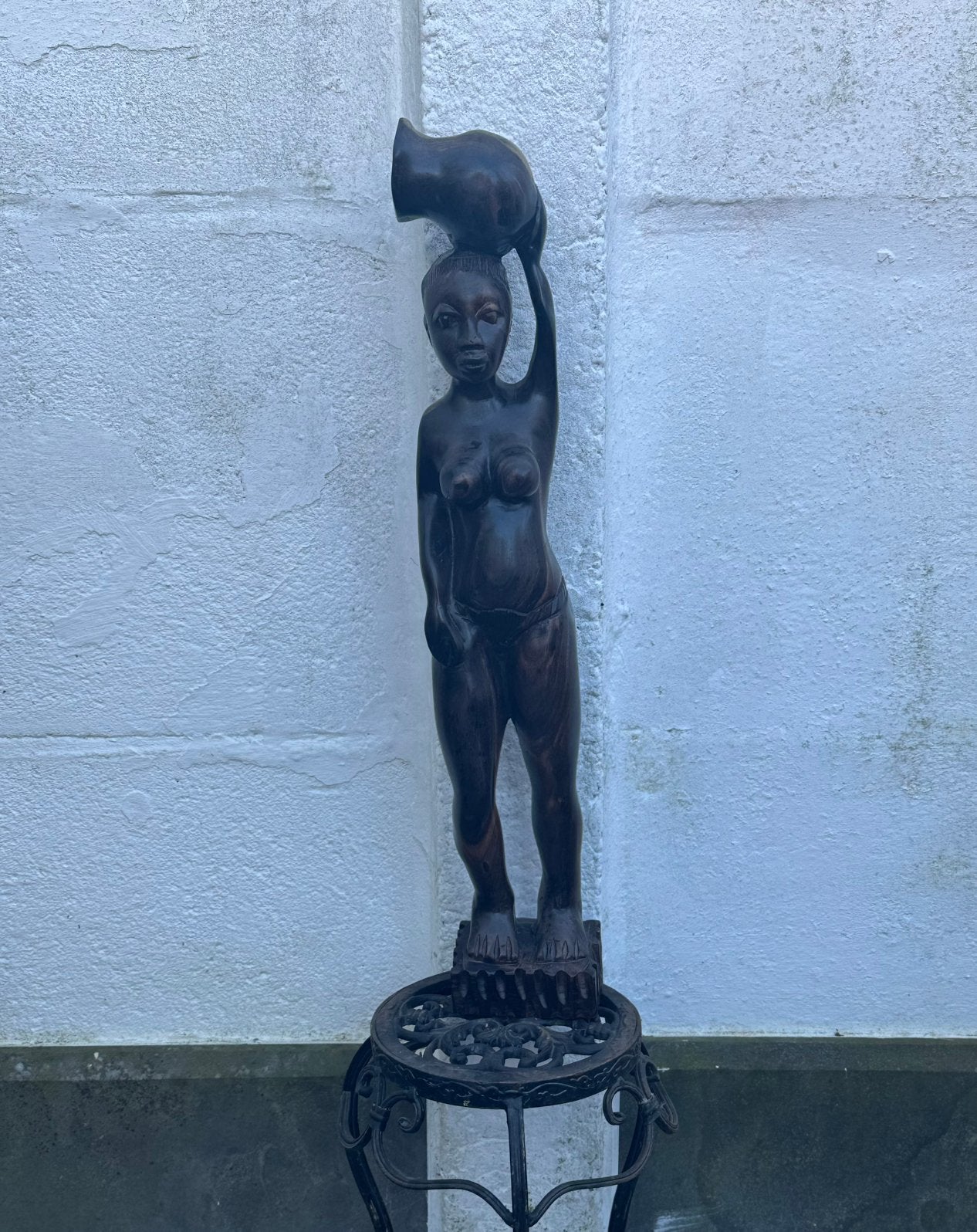 Houten beeld, Tuin en Terras, Ophalen of Verzenden, Zo goed als nieuw