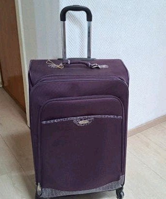 samsonite grande valise trolley 4x roulettes +_75/45 cm, Enlèvement, Utilisé, Roulettes
