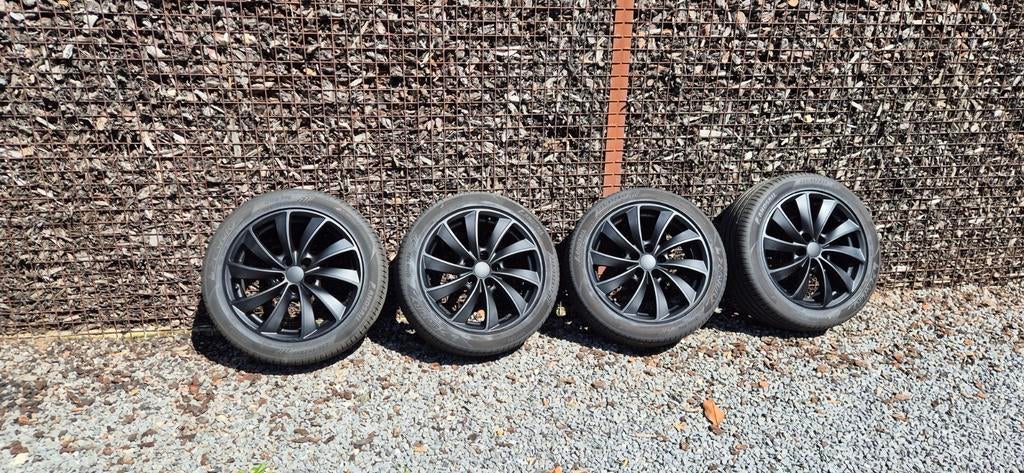 Velgen aluminium mat zwart 17" 5 x 100 ET35, Ophalen