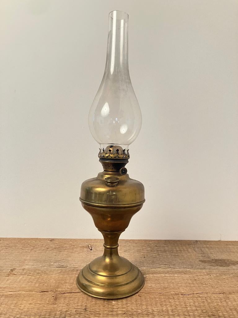 Lampe à huile avec verre, Enlèvement ou Envoi