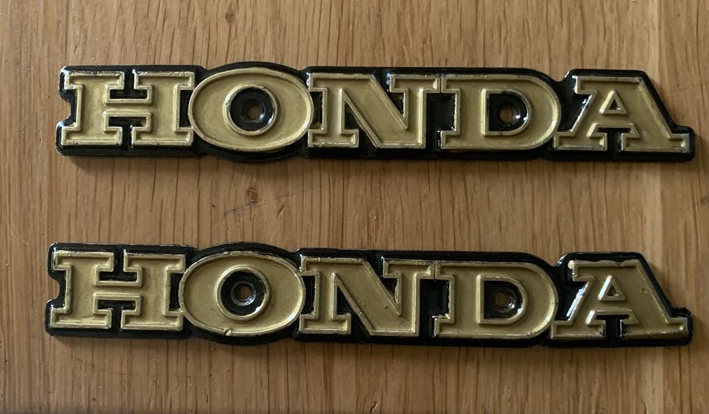 Honda plaatjes voor benzinetank, Motos, Particulier, Autre