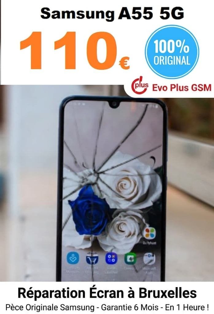 Réparation écran Samsung Galaxy A55 5G au meilleur prix, Télécoms, Téléphonie mobile | Accessoires & Pièces, Samsung, Enlèvement