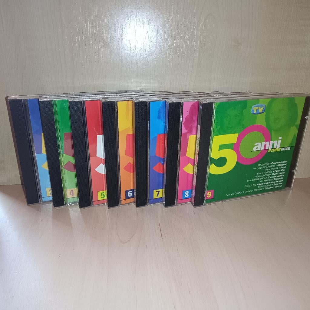 50 anni di Canzoni Italiane - Lot de 7 CD chanson italienne, Verzenden, Zo goed als nieuw
