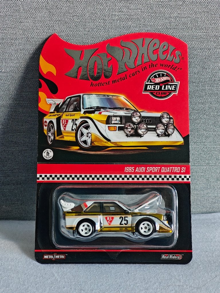 Hot Wheels 1985 Audi Sport Quattro S1 Wit/Goud RLC, Ophalen of Verzenden, Zo goed als nieuw, Auto