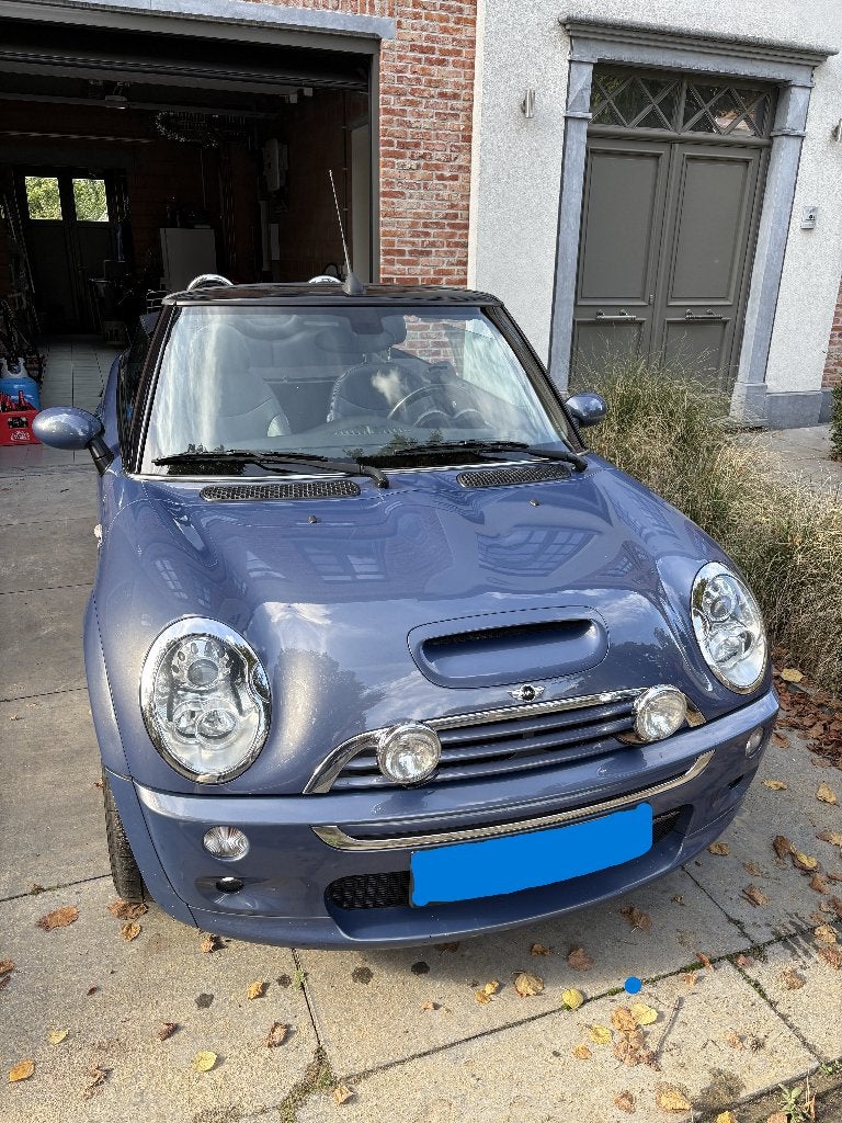 Auto Mini Cooper S, Auto's, 4 zetels, Zwart, Cabriolet, Leder