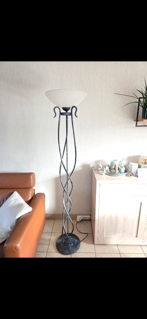 Staanlamp, Gebruikt, E27 (groot), Glas, 150 tot 200 cm