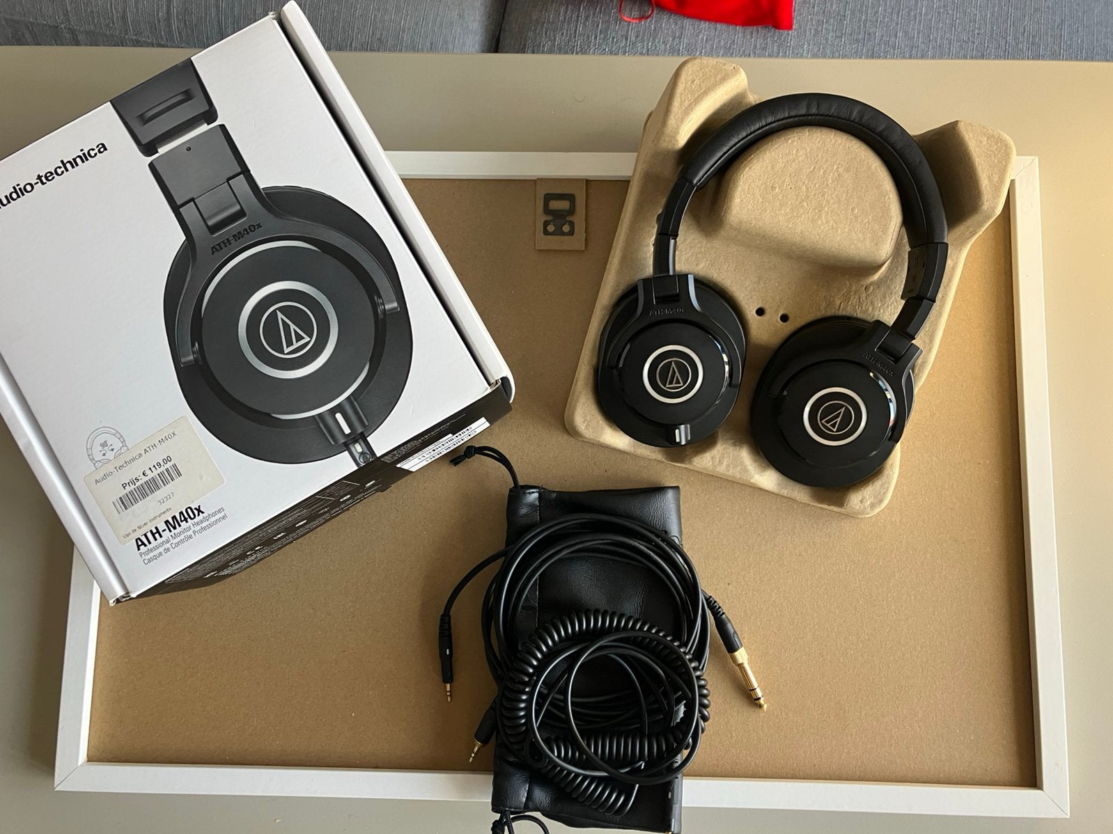 Audio-Technica ATH-M40x - Professionele studiohoofdtelefoon, Audio, Tv en Foto, Hoofdtelefoons, Ophalen of Verzenden, Zo goed als nieuw
