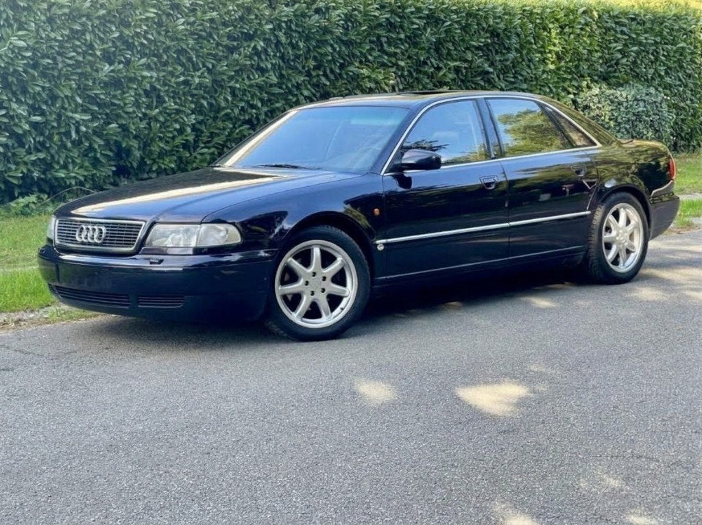 Audi A8 Oldtimer, garantie, historiek, expertise, V8 Quattro, Auto's, Automaat, 4 deurs, 4200 cc, Blauw