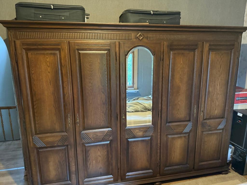Eiken slaapkamer meubelen, Ophalen