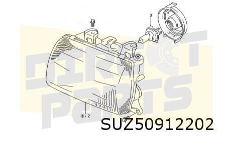 Suzuki Alto SH (6/94-4/02) koplamp Rechts (el.) OES! 35120M7, Neuf, -, -, -