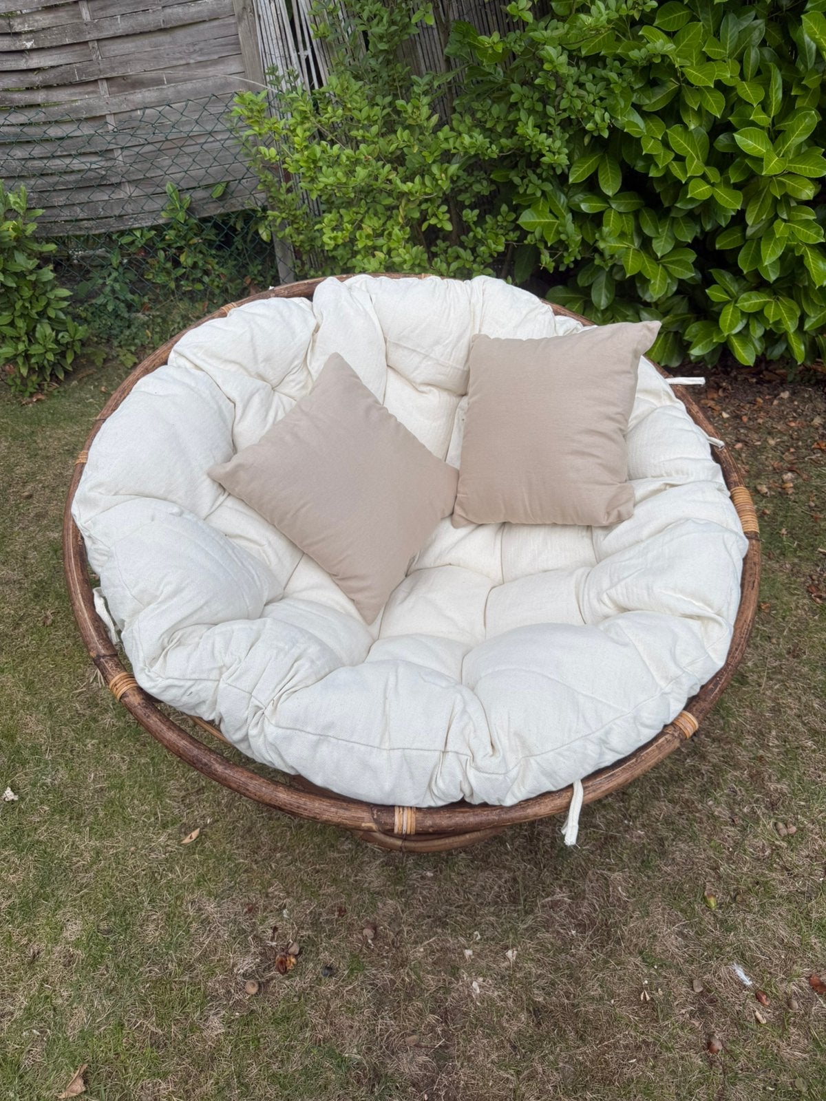 Fauteuil Papasan, Tuin en Terras, Ophalen, Zo goed als nieuw