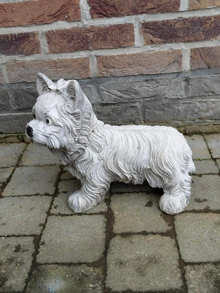 Stenen hond, Tuin en Terras, Ophalen, Gebruikt, Steen, Dierenbeeld