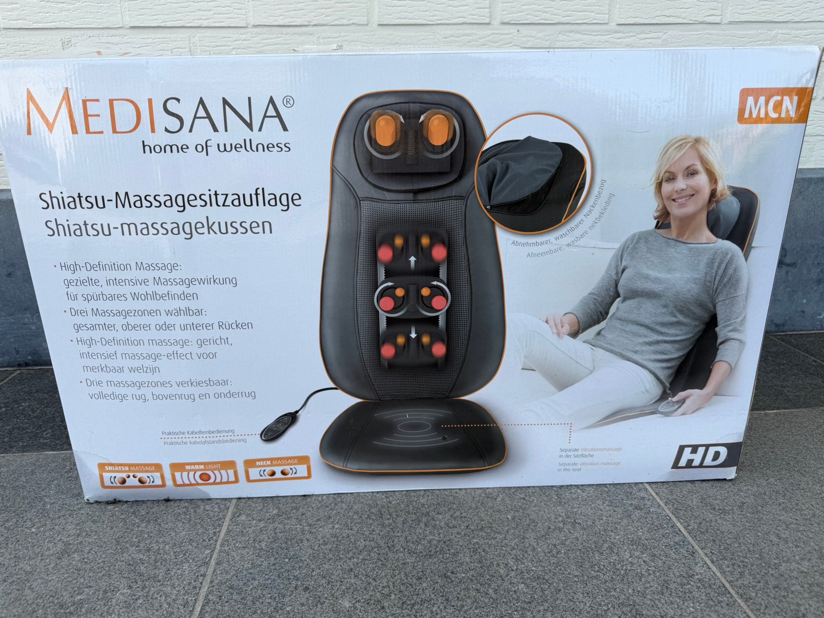 Medisana Shiatsu-massagekussen, Sport en Fitness, Massageproducten, Ophalen, Zo goed als nieuw