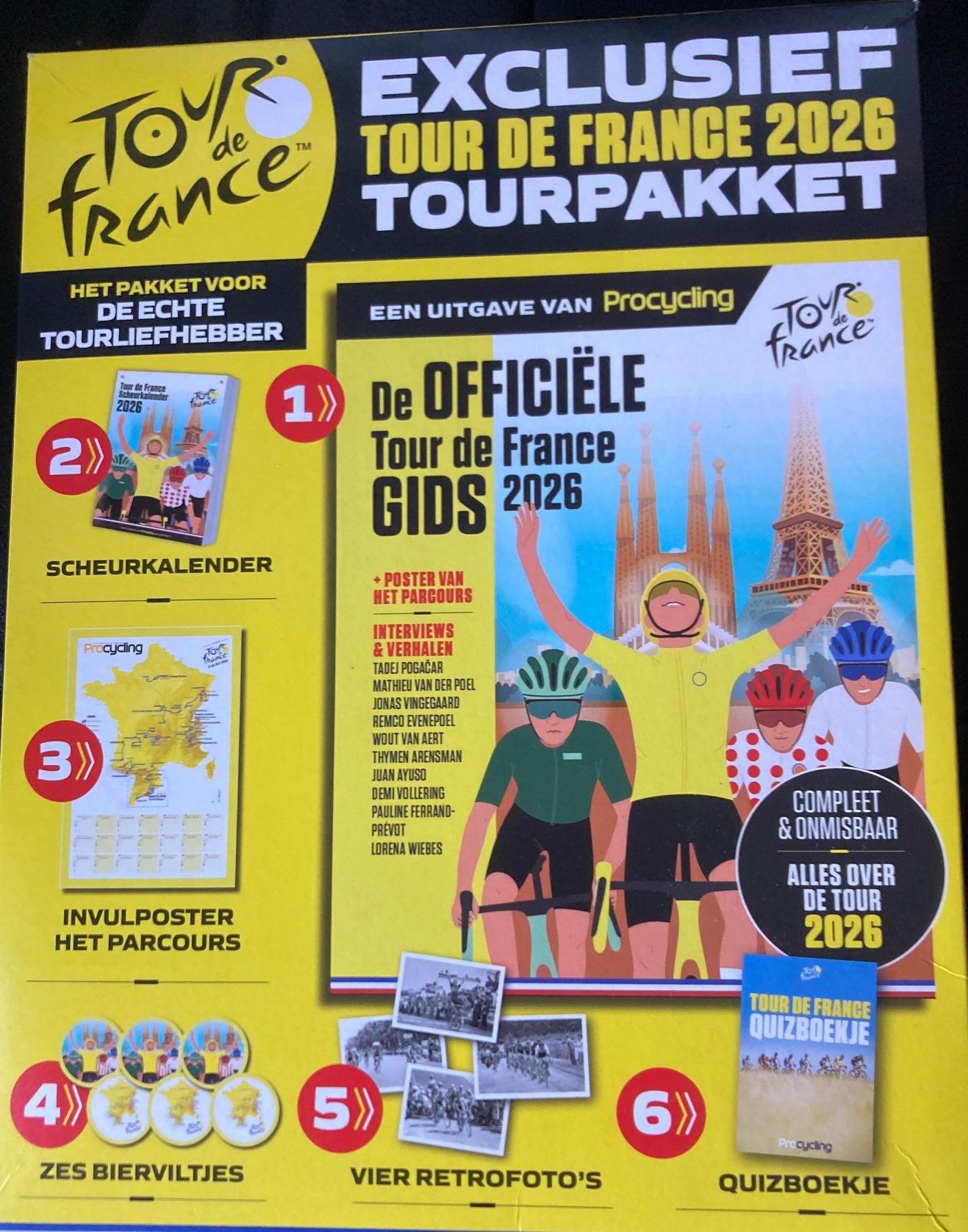 Tour de France pakket 2026, Ophalen, Zo goed als nieuw