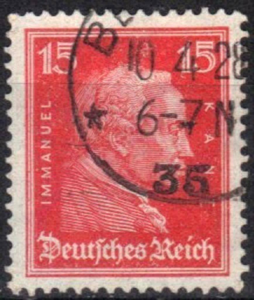 Allemagne 1926/1927 - Yvert 383 - Immanuel Kant (ST), Envoi, Affranchi