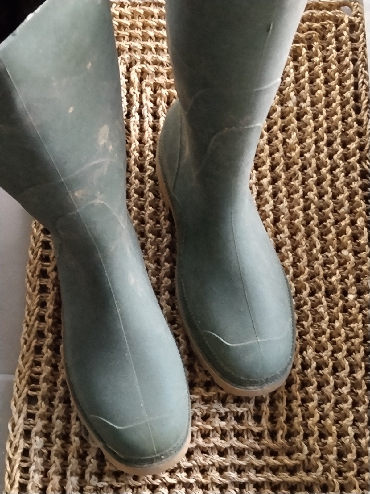 rubberen laarzen 41/42 39cm hoog, 28,5 cm voet, Enlèvement, Utilisé, Femmes, Bottes