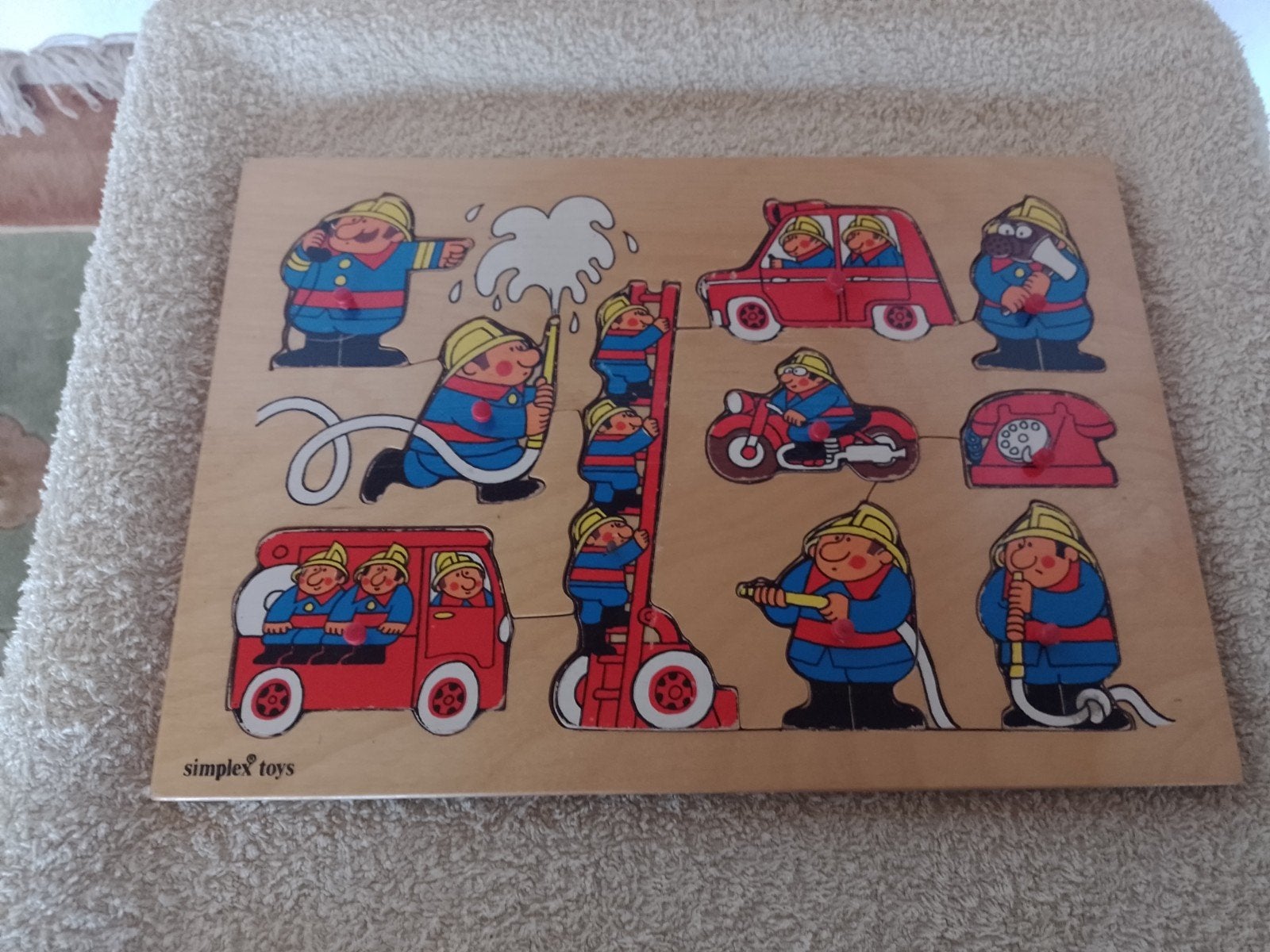 de brandweer houten puzzel, Ophalen of Verzenden