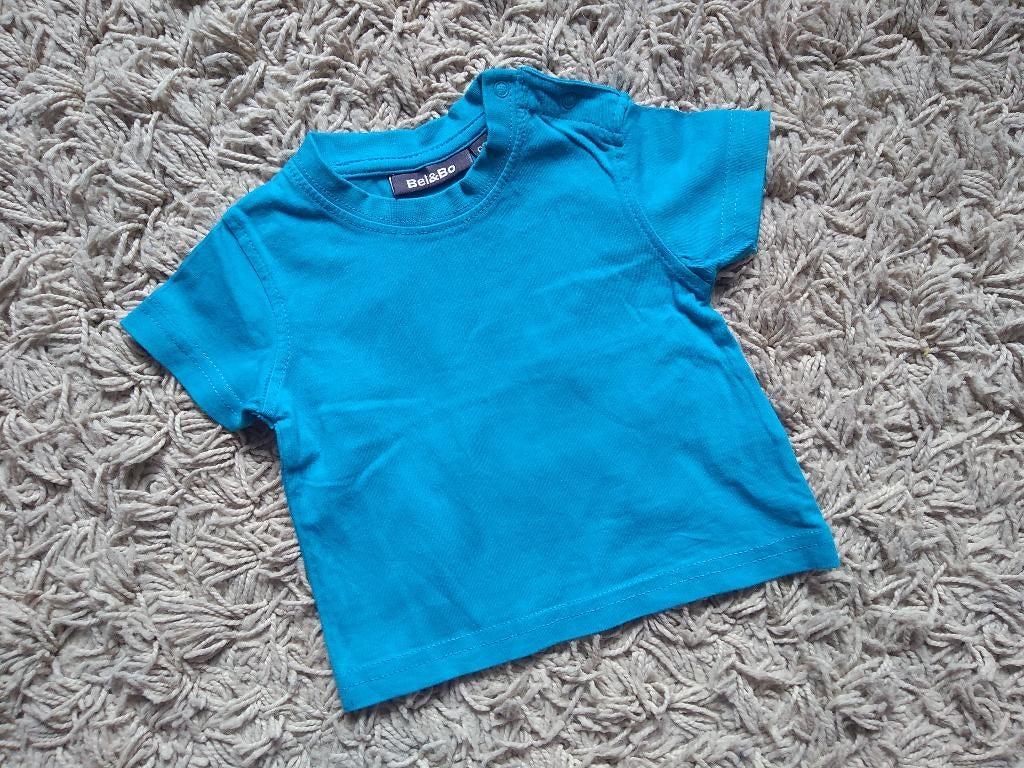 ★ M62 - T-shirt blauw, Enfants & Bébés, Vêtements de bébé | Taille 62, Enlèvement ou Envoi, Utilisé, Garçon, Chemisette ou Manches longues