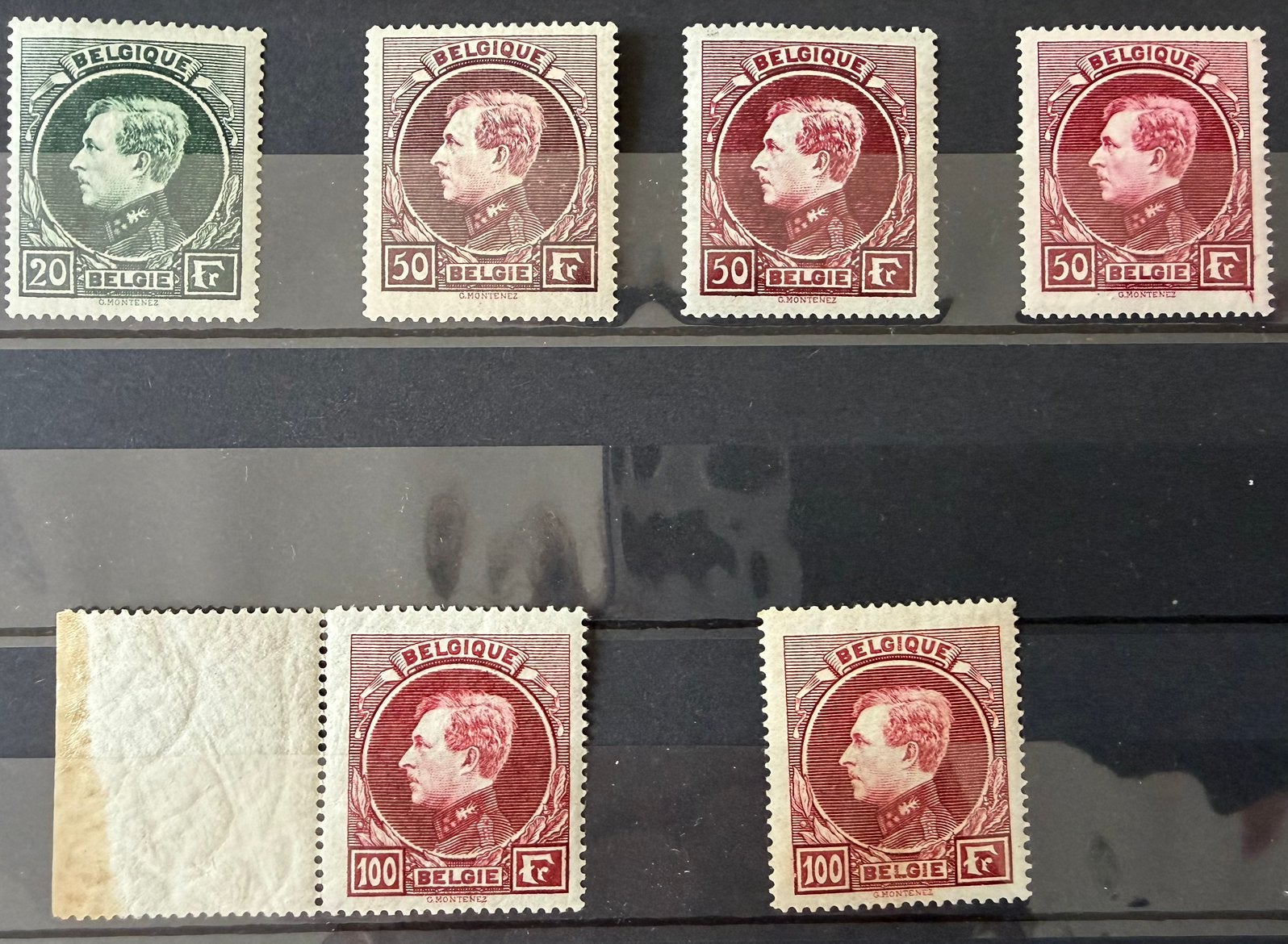 België 1929 grote montenez, Postzegels en Munten, Ophalen of Verzenden