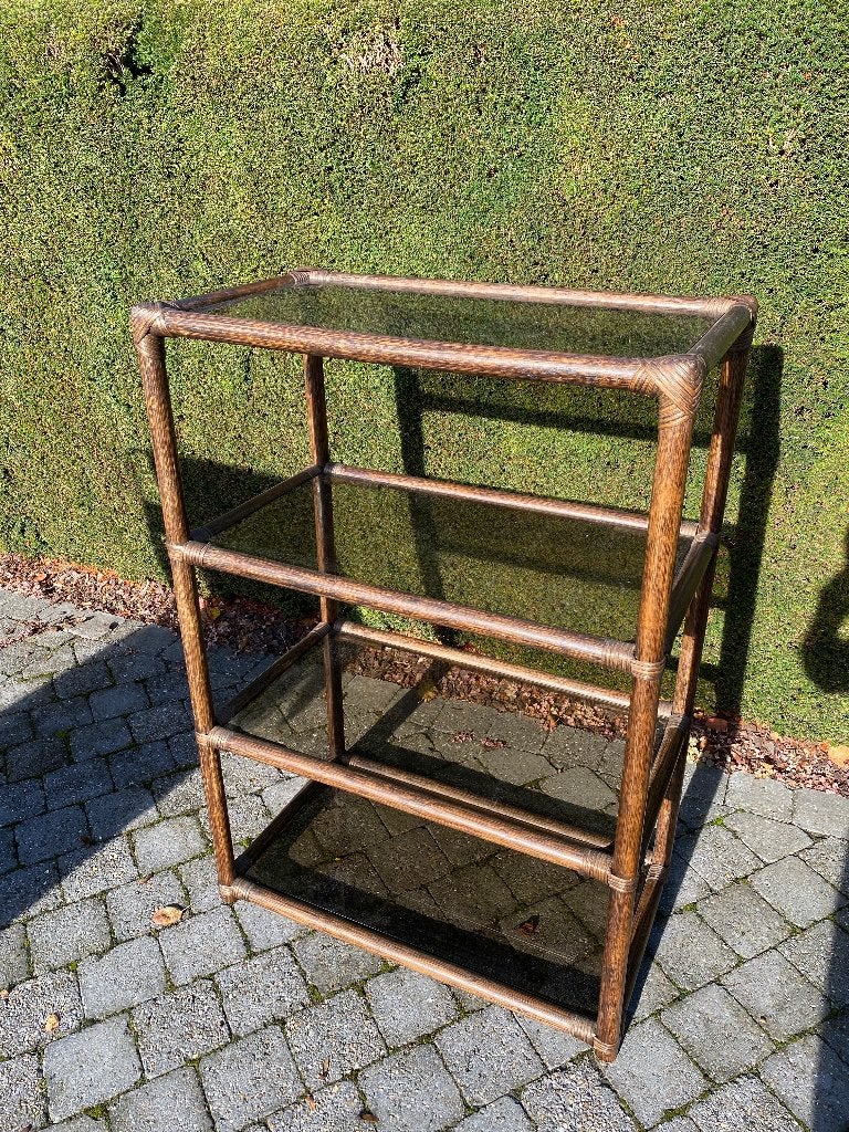 Kast bamboe, Ophalen, Zo goed als nieuw, Glas