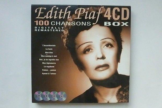 Coffret 4 CD Edith Piaff 100 chansons, CD & DVD, Enlèvement ou Envoi, Utilisé, Coffret