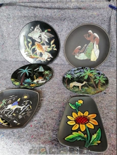 vintage wandborden mid-century 50-60er jaren, Enlèvement, Maison et Meubles