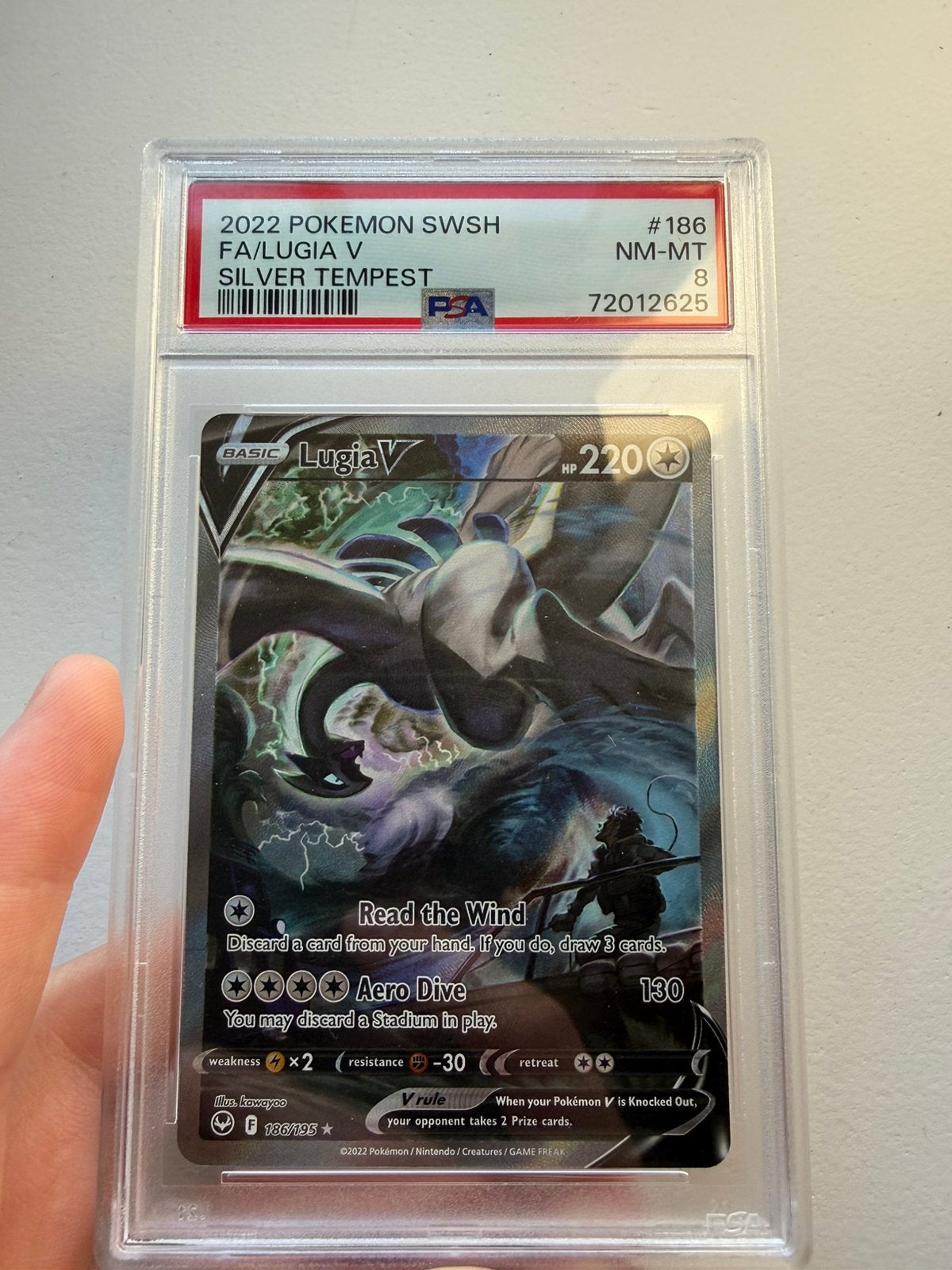FA/lugia v silver tempest psa 8, Ophalen, Zo goed als nieuw