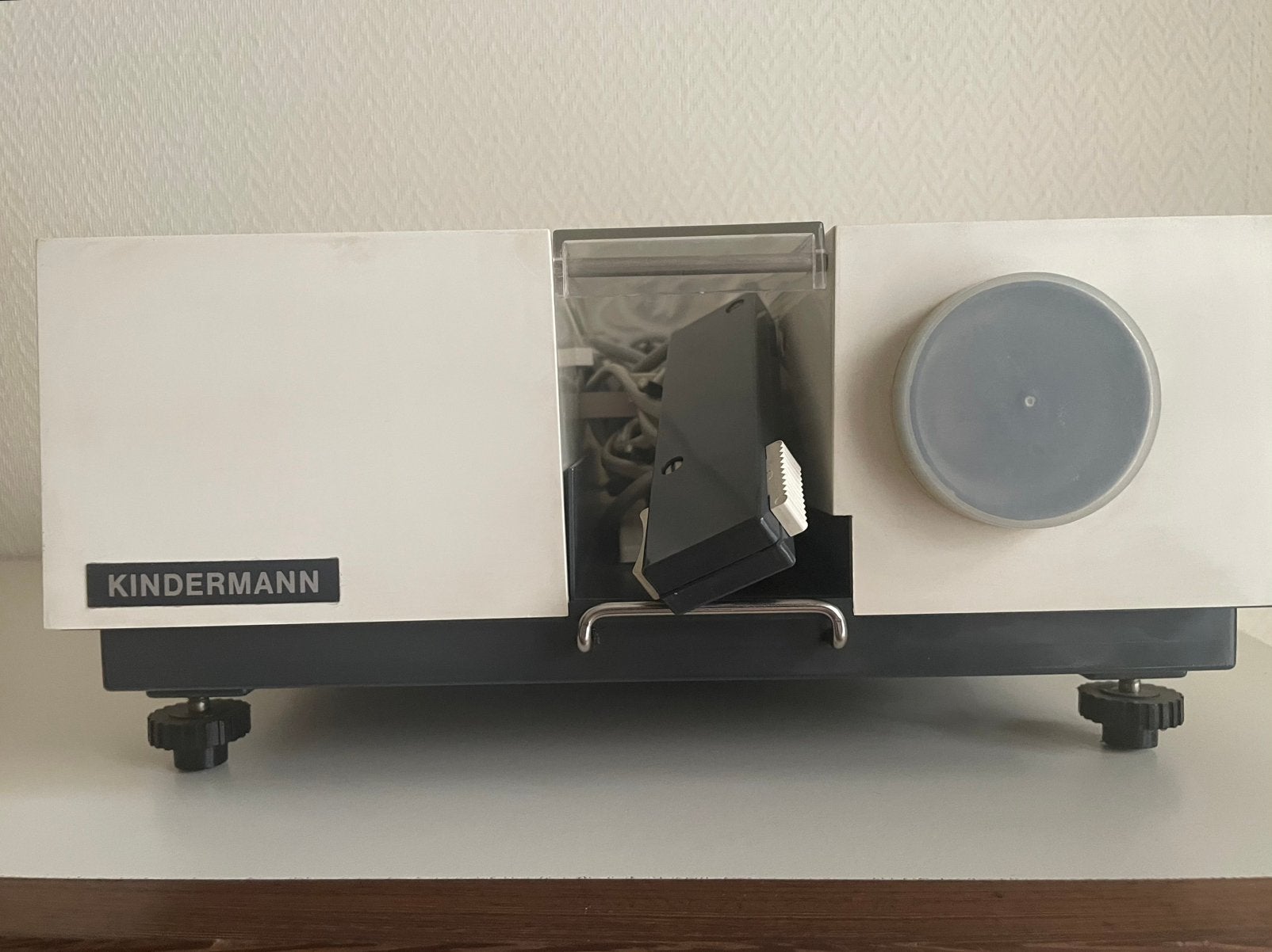 Vintage Kindermann Diaprojector met afstandsbediening, Audio, Tv en Foto, Diaprojectoren, Ophalen, Gebruikt