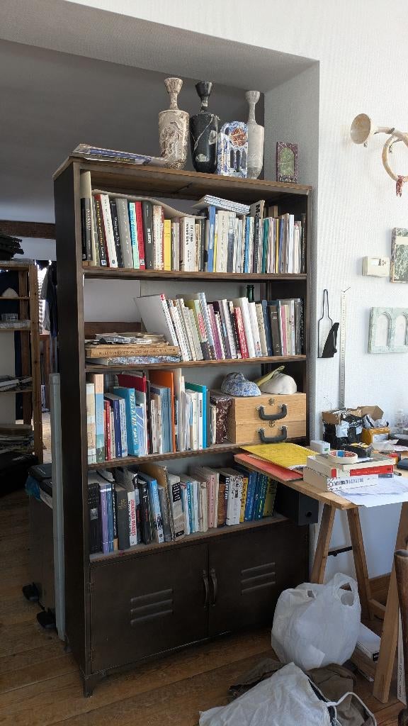 bibliotheque industrielle, Maison & Meubles, Armoires | Bibliothèques, 25 à 50 cm, Industrielle, Comme neuf, 50 à 100 cm