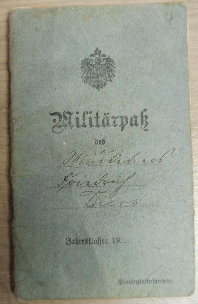 WO1 Militärpaß (Duits militair paspoort) Vlaanderen 1918, Verzenden, Landmacht, Overige typen