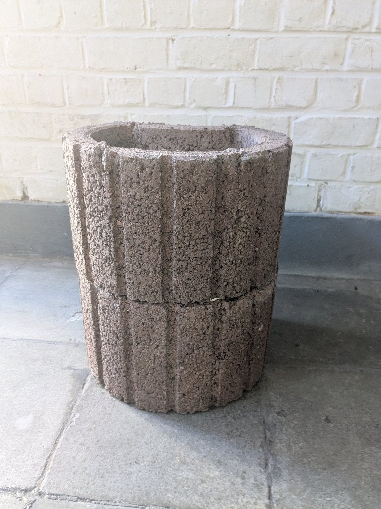 Bloembak beton mini 2 stuks, Tuin en Terras, Ophalen, Gebruikt, Minder dan 30 cm, Minder dan 60 cm