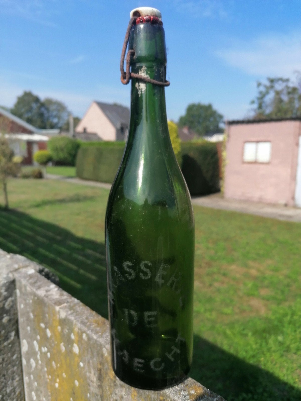 Oude bierfles Brasserie De Haecht., Verzamelen, Ophalen of Verzenden