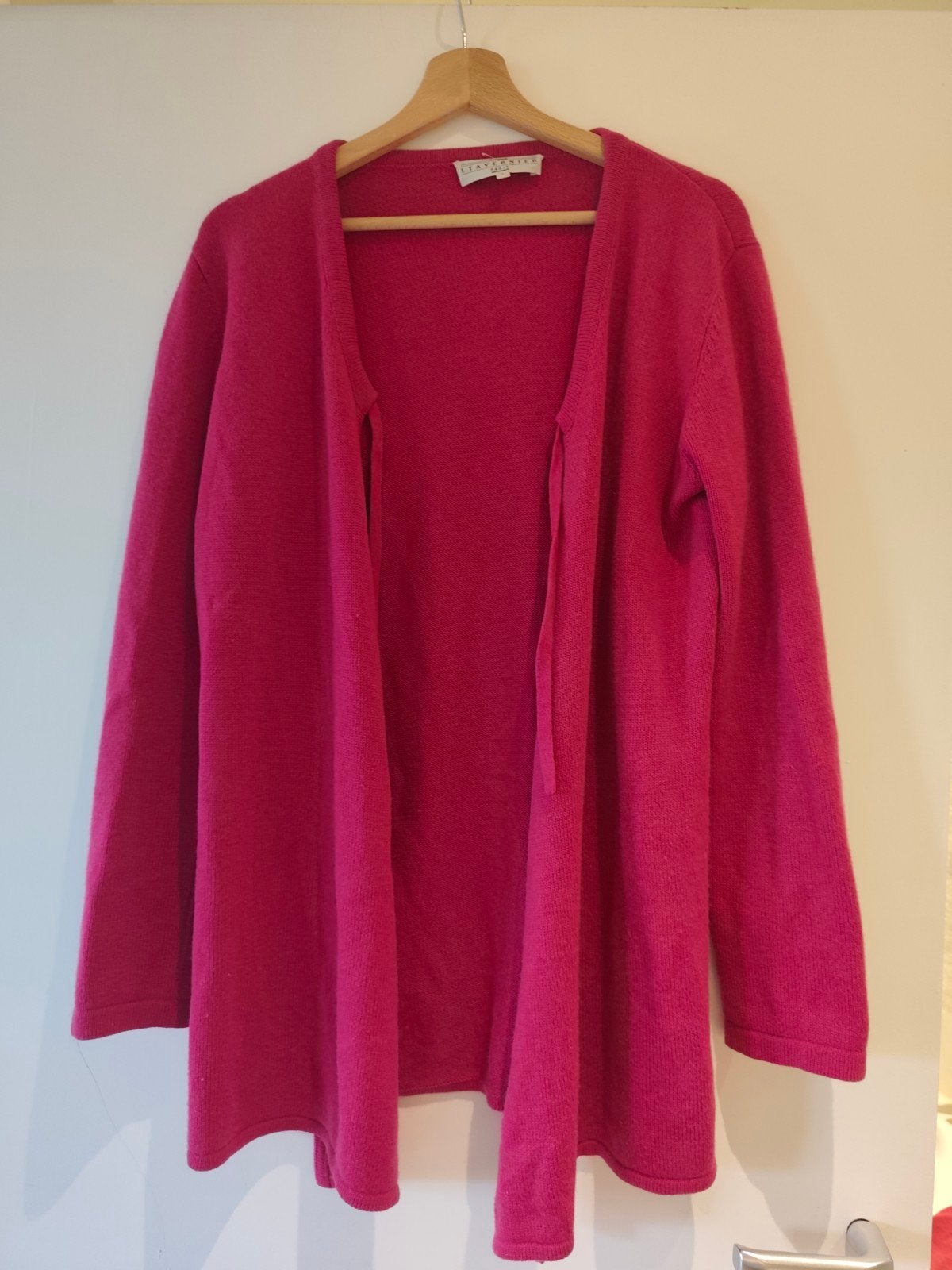 Elegant lang vest. Bevat wol. Laurence Tavernier, Maat 38/40 (M), Roze, Gedragen, Laurence Tavernier