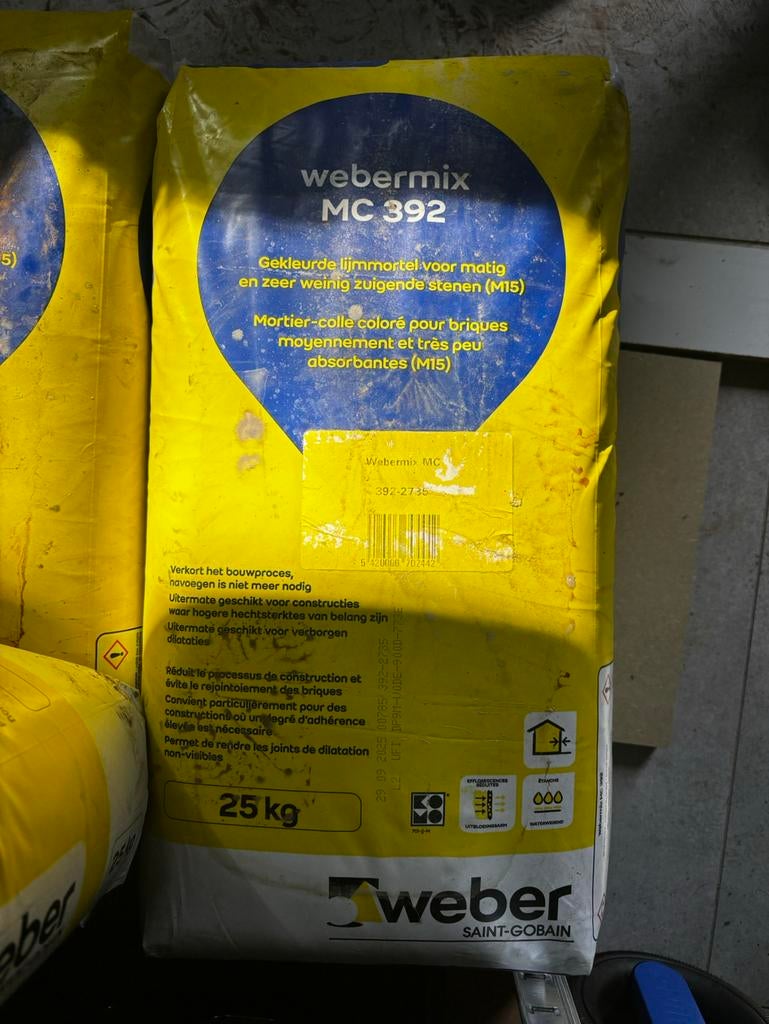 Weber Lijmmortel MC392, Enlèvement, Comme neuf
