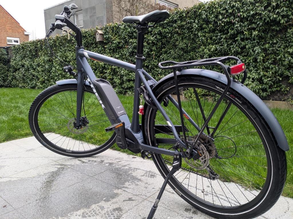 Elektrische fiets van Trek, Fietsen en Brommers, Fietsen | Heren | Herenfietsen, Gebruikt, Versnellingen, 57 tot 61 cm, Schijfrem