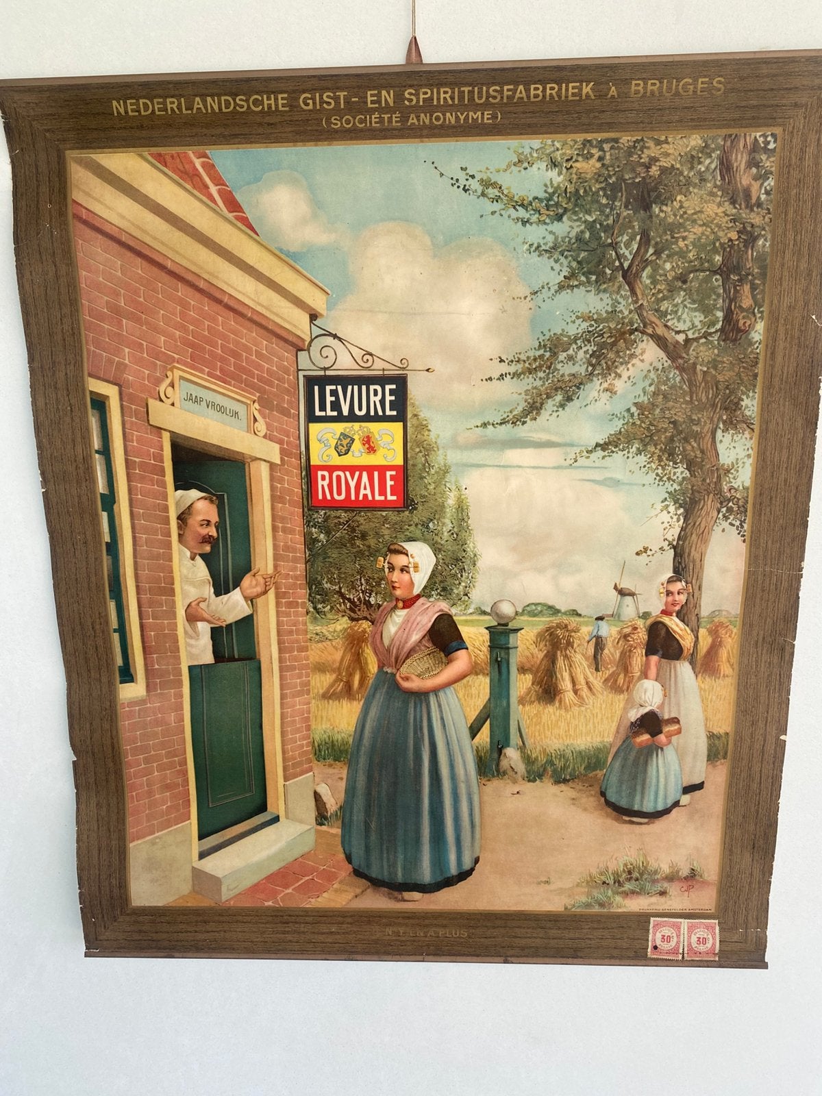 Oude affiche Levure Royal Koningsgist, Antiquités & Art, Art | Lithographies & Sérigraphies, Enlèvement ou Envoi