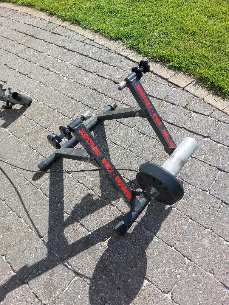 Fiets trainer, Sport en Fitness, Fitnessapparatuur, Ophalen, Gebruikt, Metaal, Hometrainer