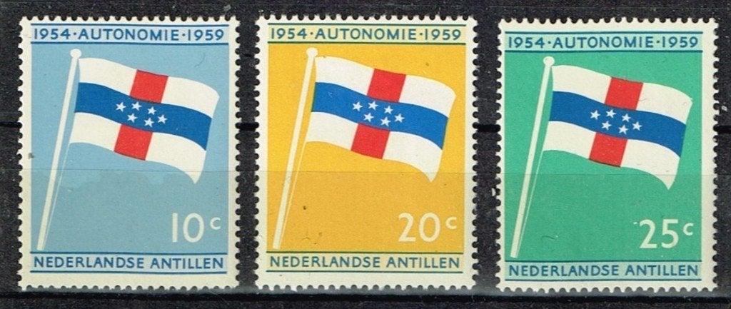 Timbres-poste de la Ned. Antilles - K 5907 - autonomie, Timbres & Monnaies, Timbres | Antilles néerlandaises, Envoi, Non oblitéré