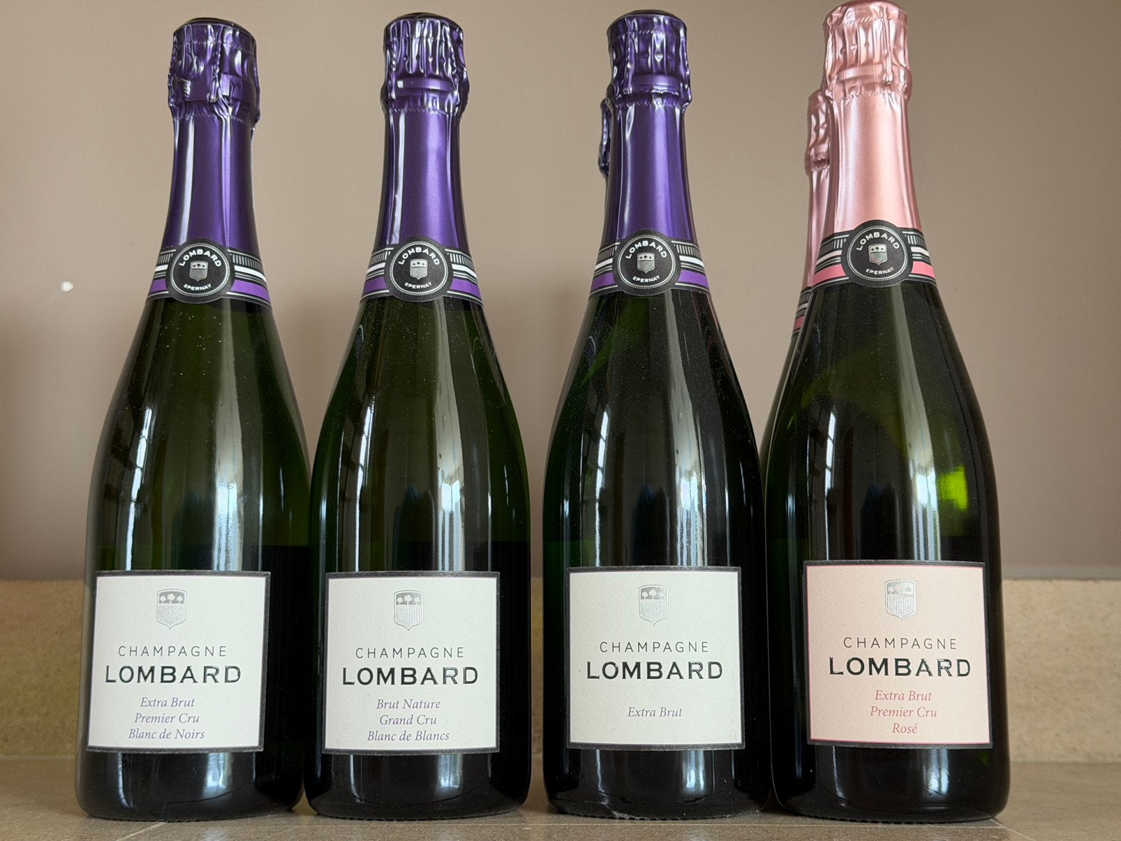 Champagne Lombard 6 flessen, Collections, Enlèvement ou Envoi, Neuf, France, Champagne